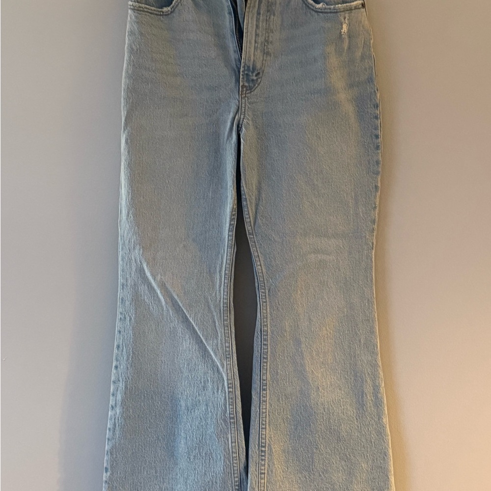Abercrombie & Fitch Light Blue Flare Jeans size 25 Extra short